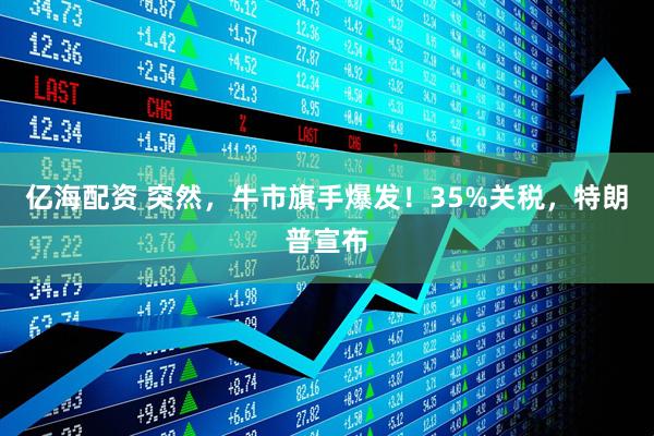 亿海配资 突然，牛市旗手爆发！35%关税，特朗普宣布