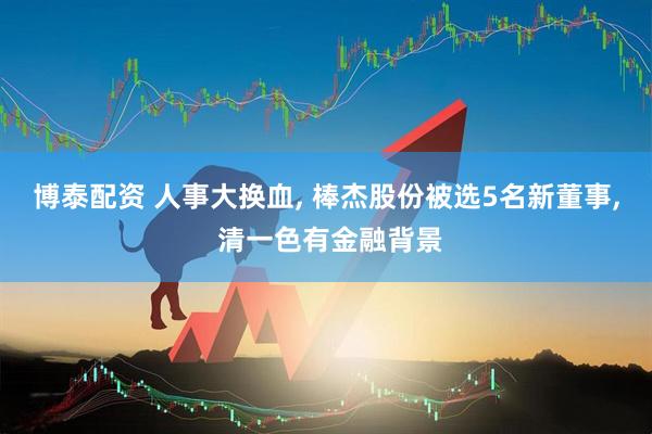 博泰配资 人事大换血, 棒杰股份被选5名新董事, 清一色有金融背景