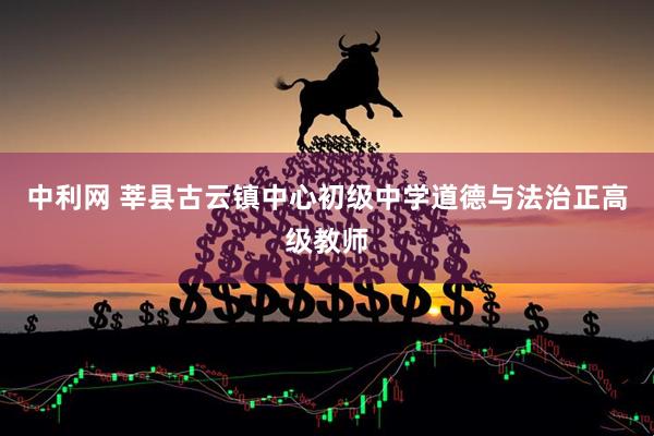 中利网 莘县古云镇中心初级中学道德与法治正高级教师