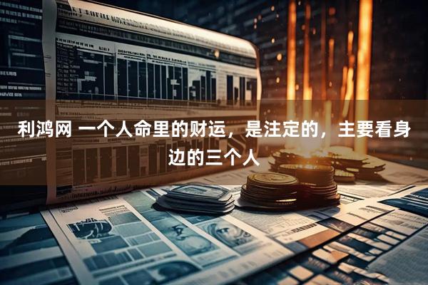 利鸿网 一个人命里的财运，是注定的，主要看身边的三个人