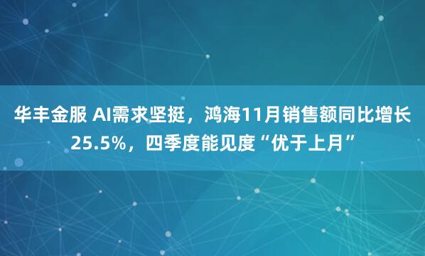 华丰金服 AI需求坚挺，鸿海11月销售额同比增长25.5%，四季度能见度“优于上月”